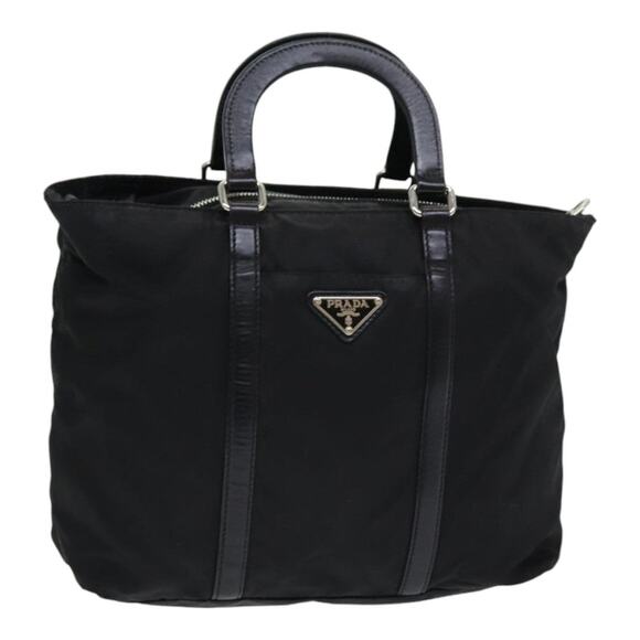 PRADA Hand Bag Nylon Black - Picture 1 of 16
